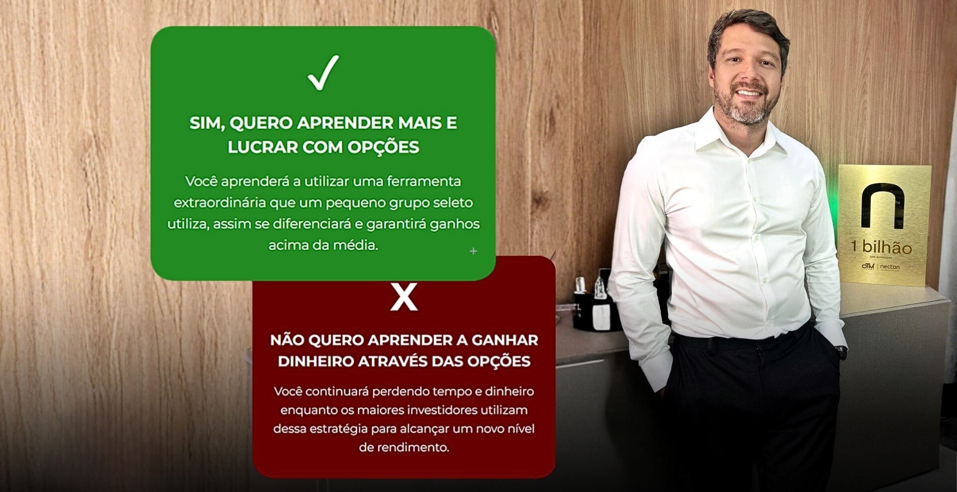 Sim, quero aprender e lucrar com opções. Não quero aprender a ganhar dinheiro através das opções.