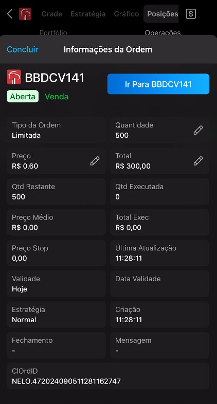 Resultado ou depoimento de aluno